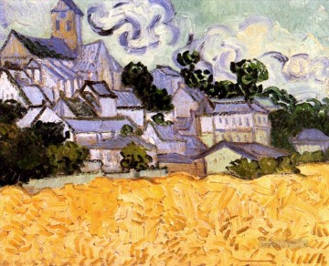  Auvers Painting - View of Auvers with Church Vincent van Gogh